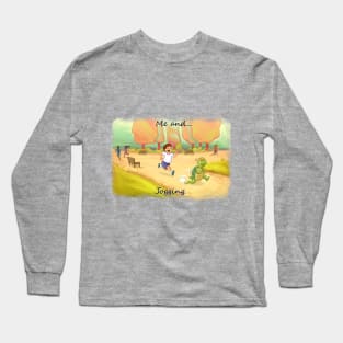 Me and Jogging Male Long Sleeve T-Shirt